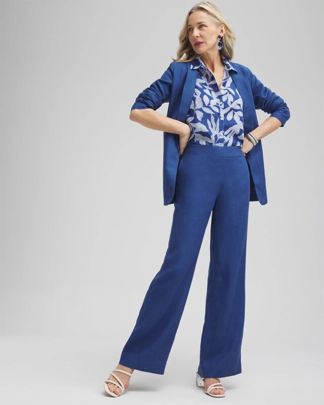 Linen Trouser Flare Pants - image 2
